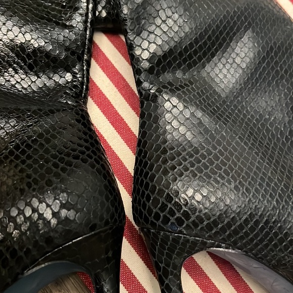 ZARA Blue Collection Snake Skin stiletto Boots - Picture 13 of 16